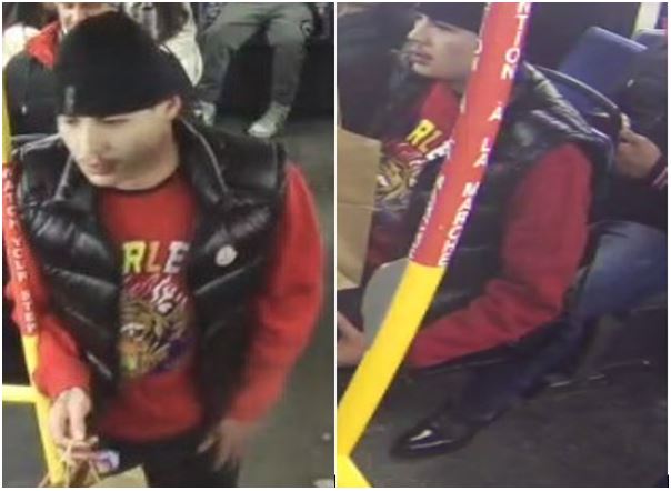 The suspect believed to have assaulted a 64-year-old woman is featured in these photos. He is described as being a man in his 20s, thin and about six feet tall, officers said.