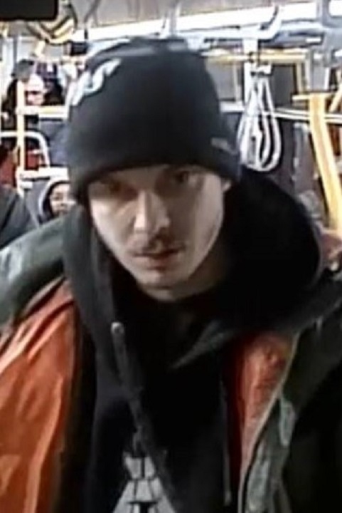 Toronto police released an image of a suspect who allegedly assaulted someone on a TTC bus on Dec. 25, 2023.