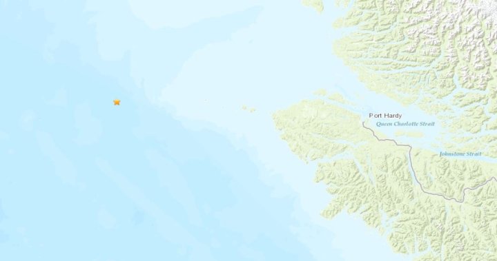 Земетресение с магнитуд 4,7, регистрирано близо до Порт Харди