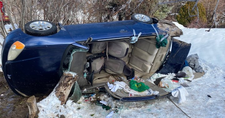 Жена от Келоуна, Британска Колумбия, избяга от автомобилна катастрофа с
