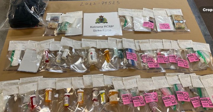 Кокаин, фентанил, хидроморфон, оксикодон иззети при арест: Kelowna RCMP