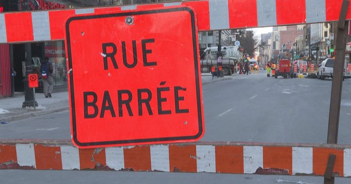 Главно кръстовище в центъра на Монреал беше затворено за спешен ремонт на канализацията