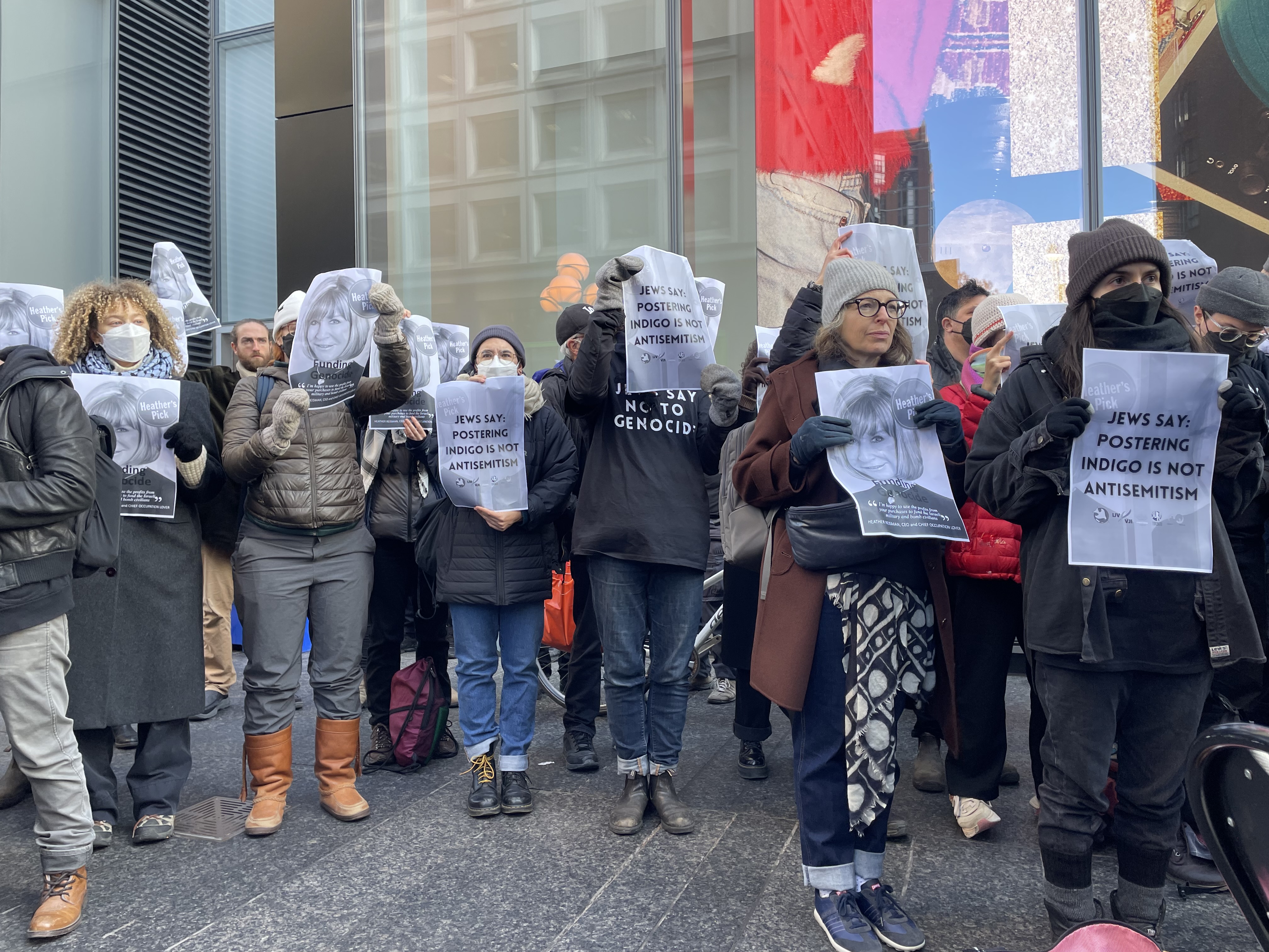 Indigo bookstore protest