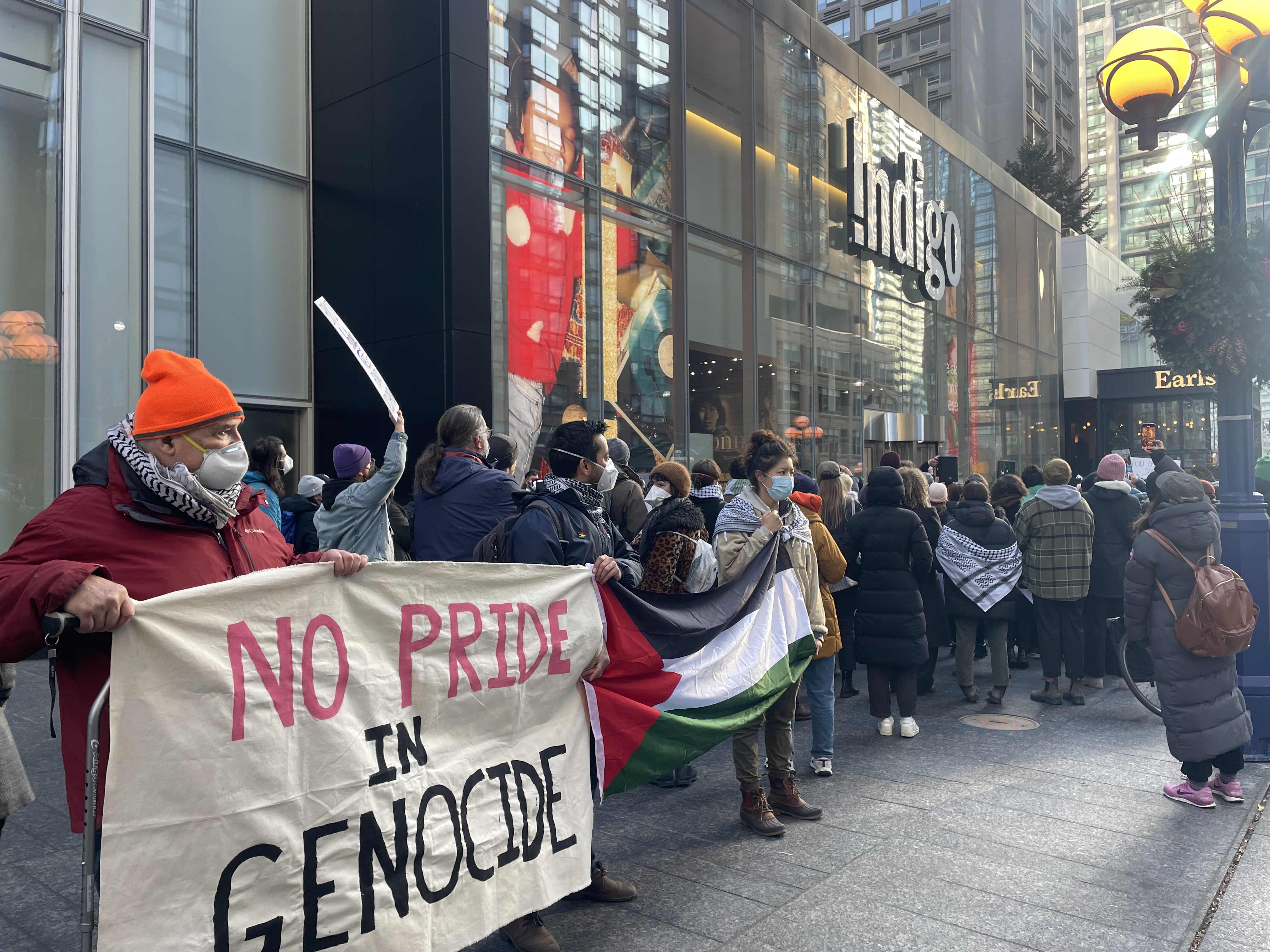 Indigo bookstore protest