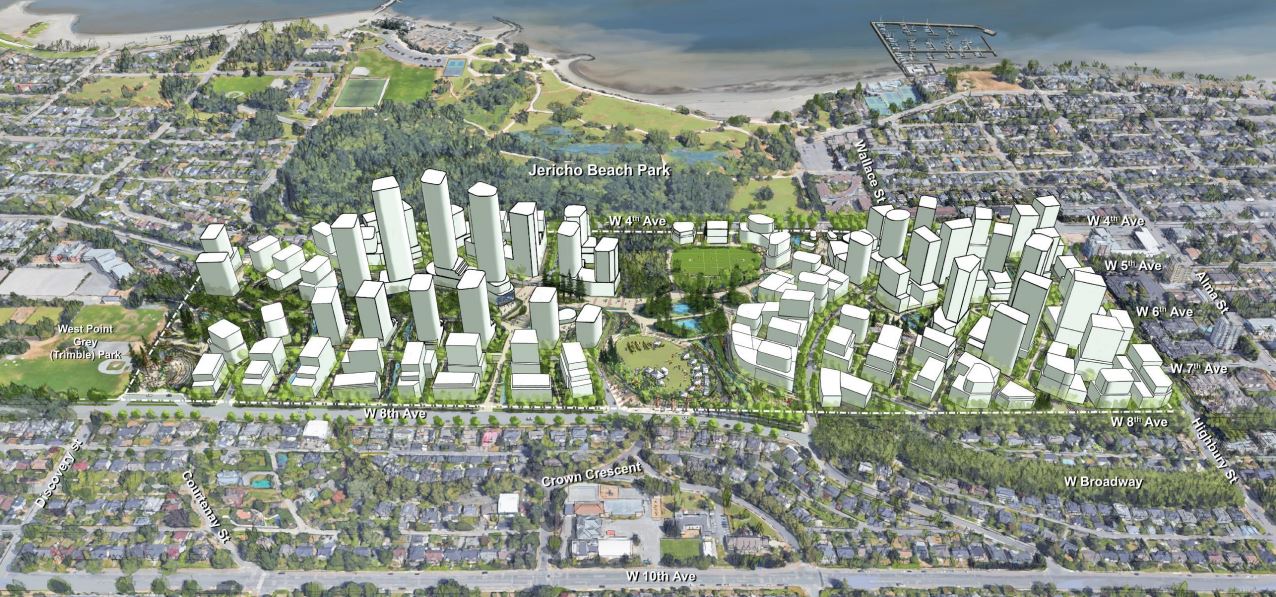 Jericho Lands proposal inches forward as Vancouver council approves guiding vision