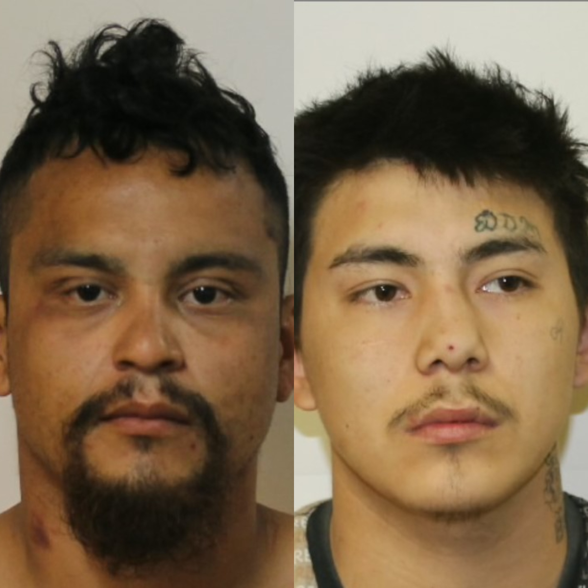 Braden (left) and Mason Moar are wanted by Manitoba RCMP.