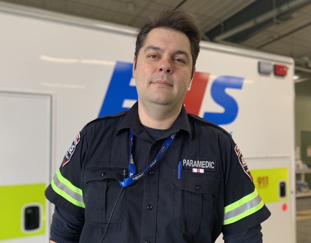 Advanced Care Paramedic, Rob Groom, is part of the SPEAR unit at EHS — which provides single-paramedic response to calls.