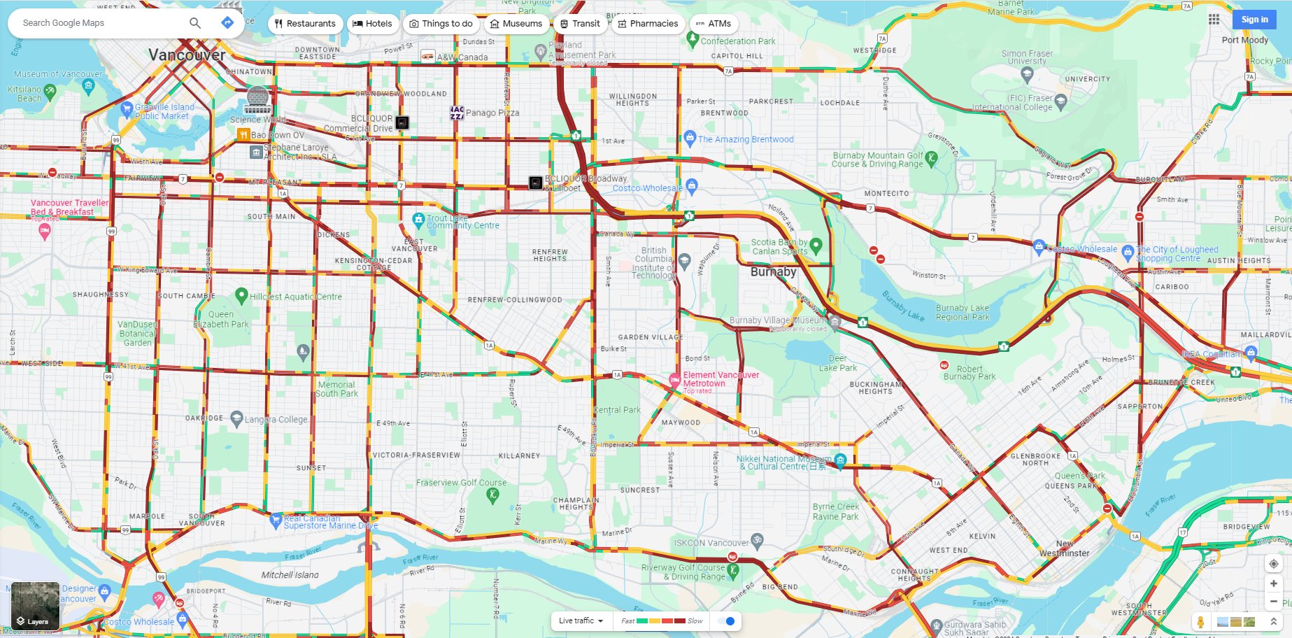 Ричмънд RCMP каза че за щастие никой не е пострадал