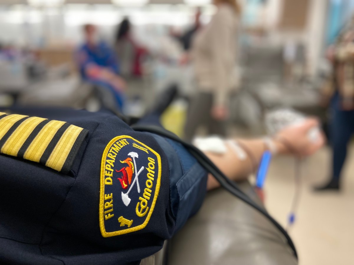First responders across the province are rolling up their sleeves to take part in a life-saving challenge.