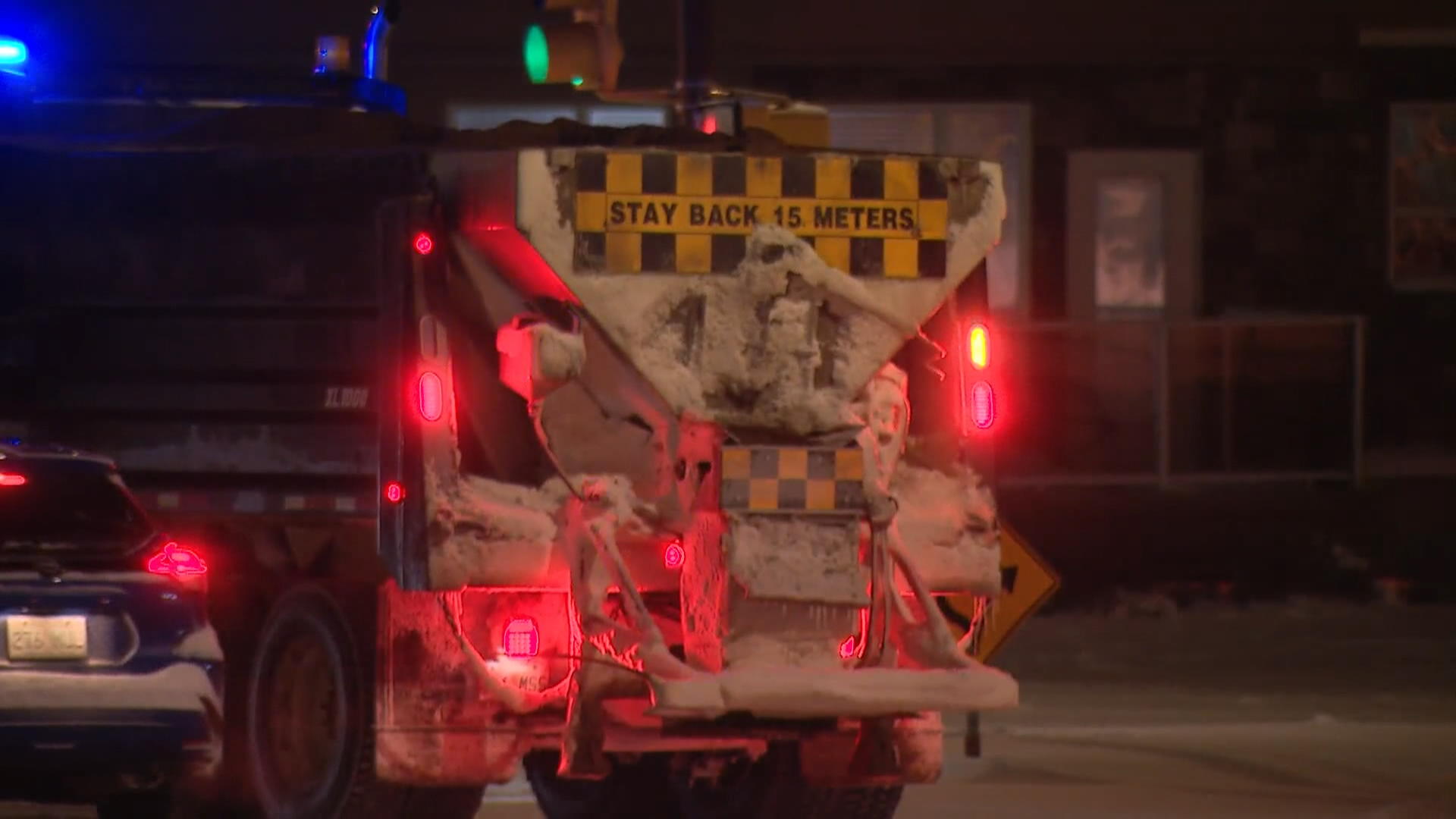 Екипите за сняг в град Саскатун са навън и орат