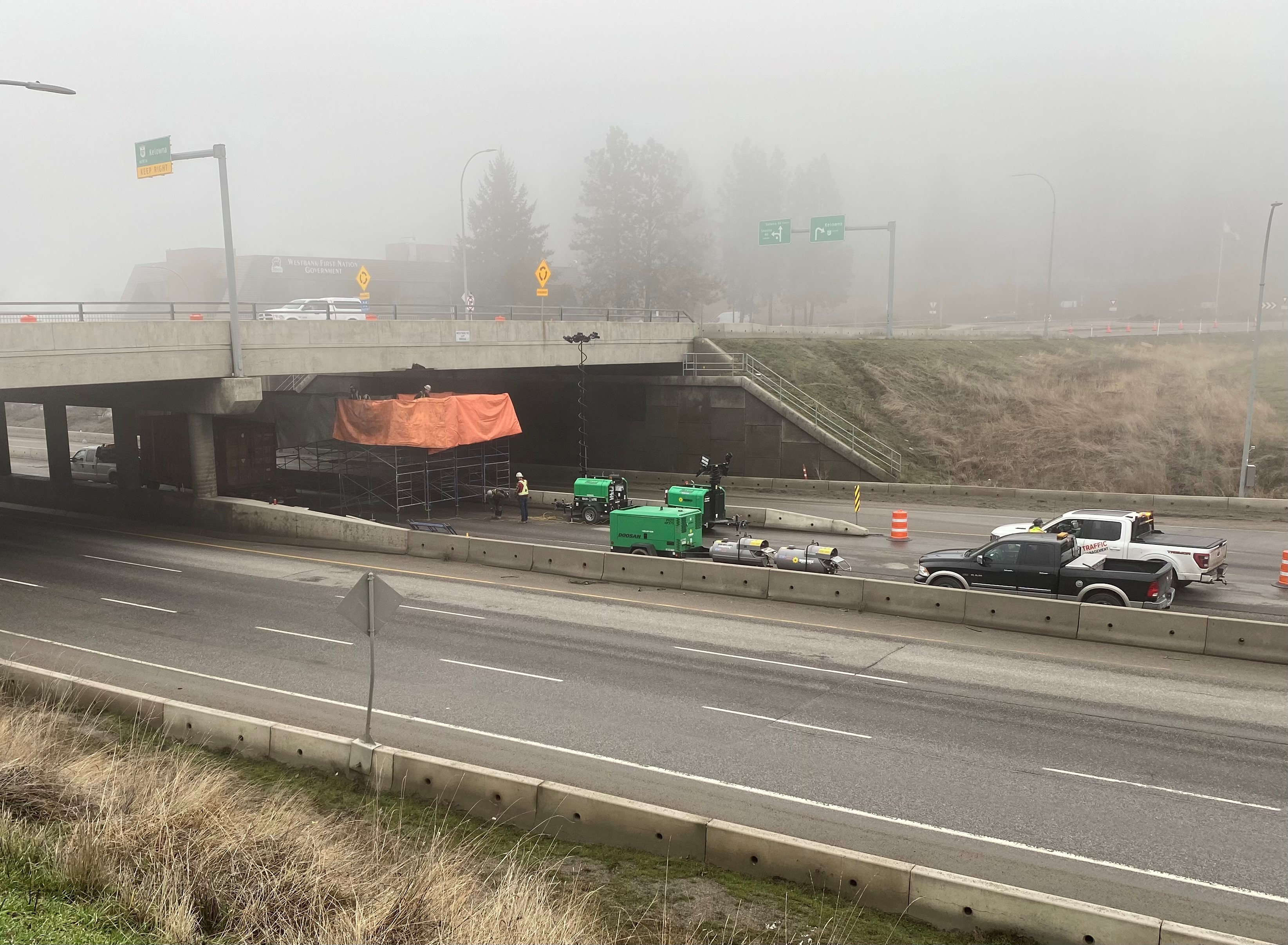 Сутрешното пътуване до Келоуна от южните точки ще бъде малко