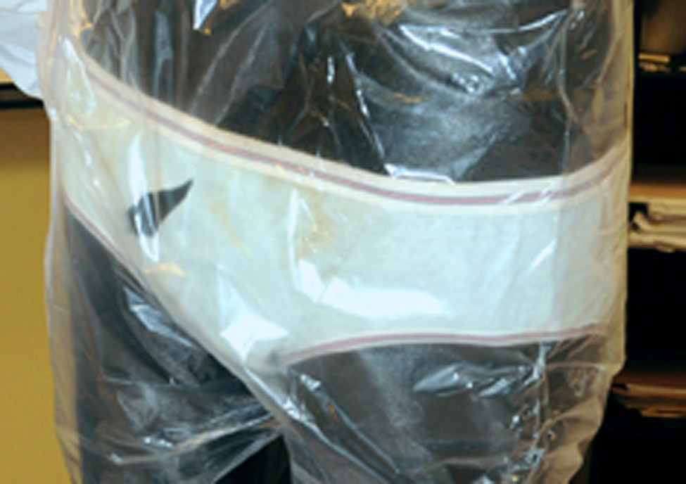 A pair of underwear was recovered at the murder scene.