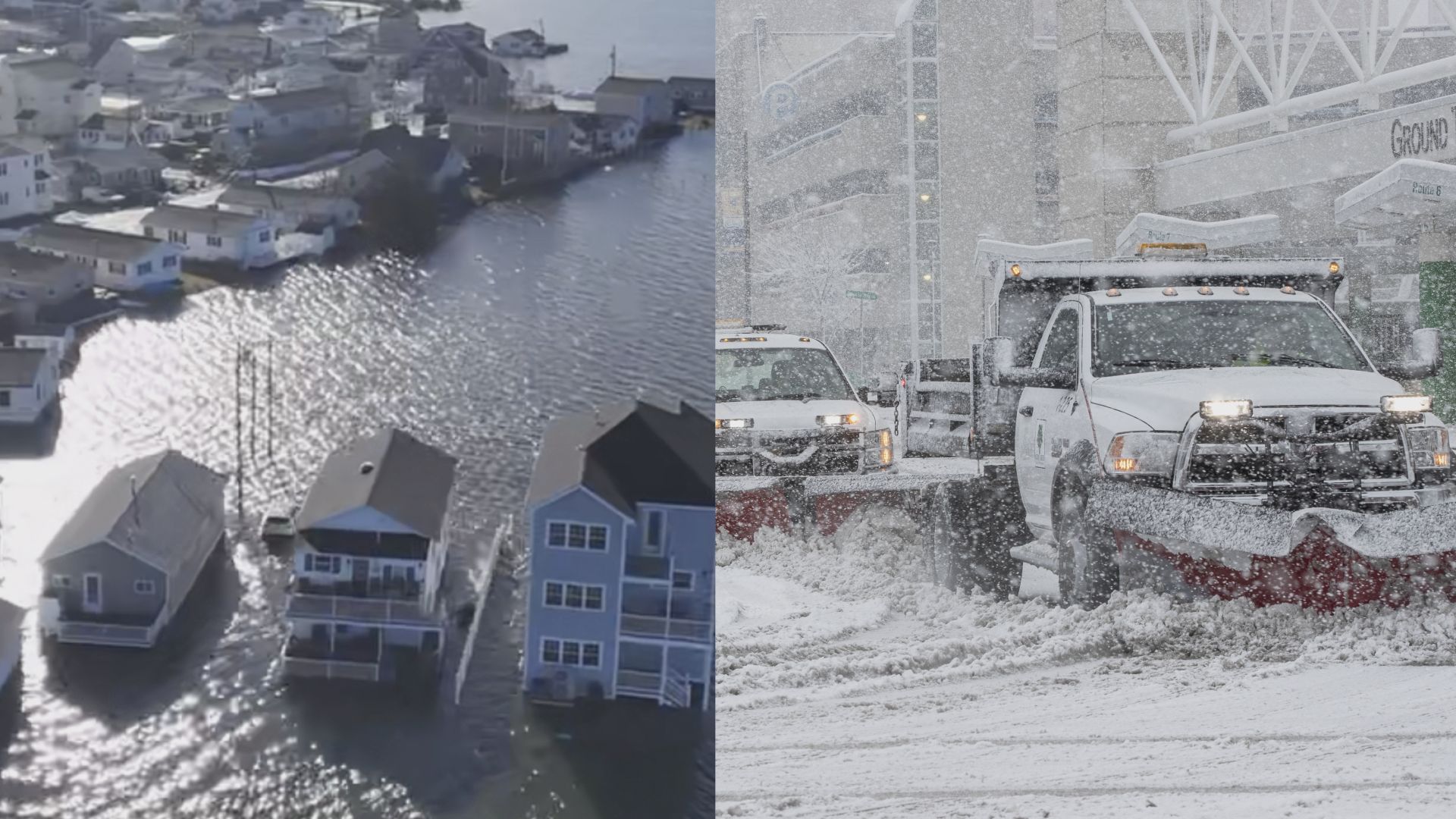 Голяма буря заля североизтока с дъжд наводнения и свирепи ветрове
