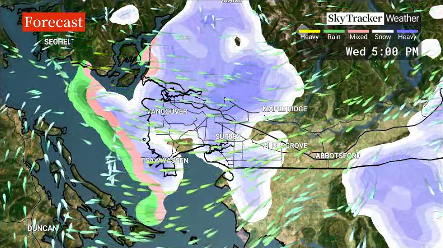 Snowfall Warnings Remain In Effect For Southern B.C., Freezing Rain ...