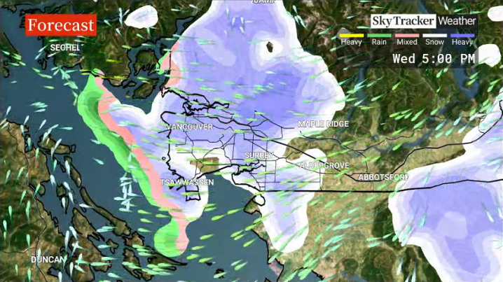 Snowfall warnings remain in effect for southern B.C., freezing rain ...