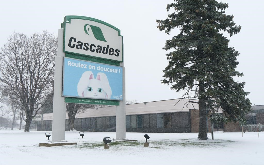 Cascades Inc. is closing three plants as part of changes to its containerboard operations that will affect 310 employees. A Cascades plant is seen in Laval, Que. on Wednesday, Nov. 25, 2020.