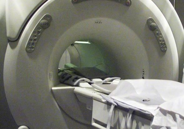 An MRI machine is seen at a clinic in this file photo.