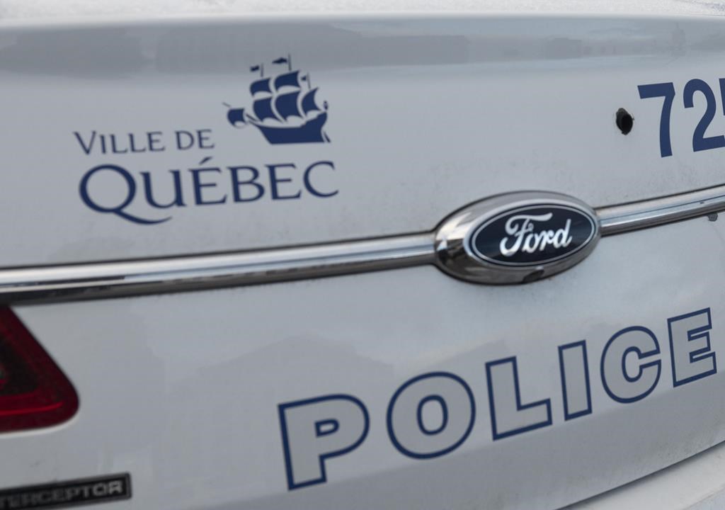 A Quebec City police car is seen in Quebec City.