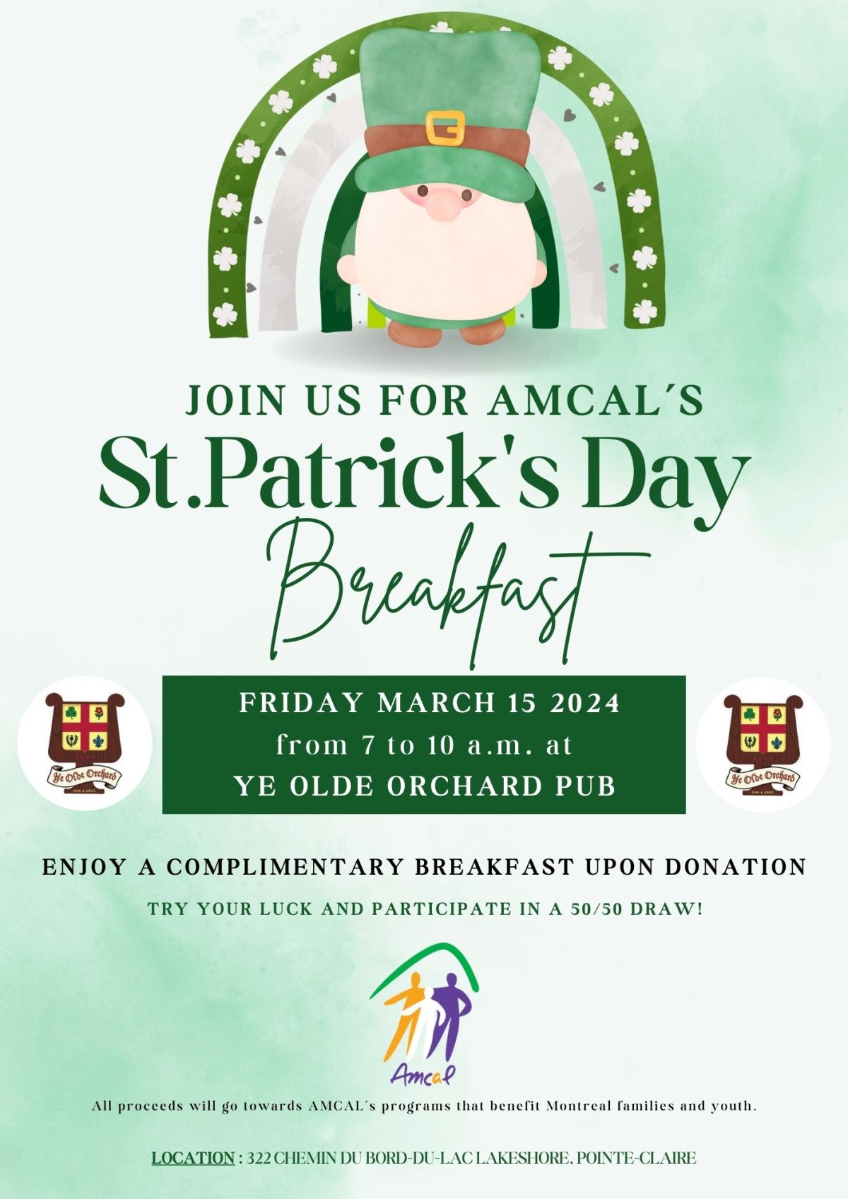 Amcal’s St.Patrick’s Day Breakfast - image