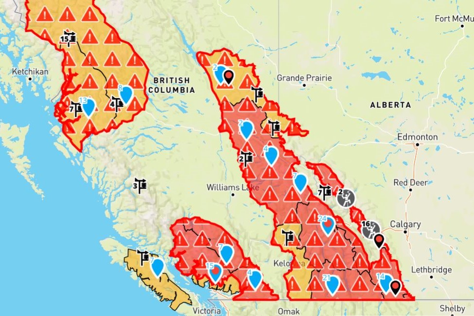 Avalanche warning issued for B.C., Alberta