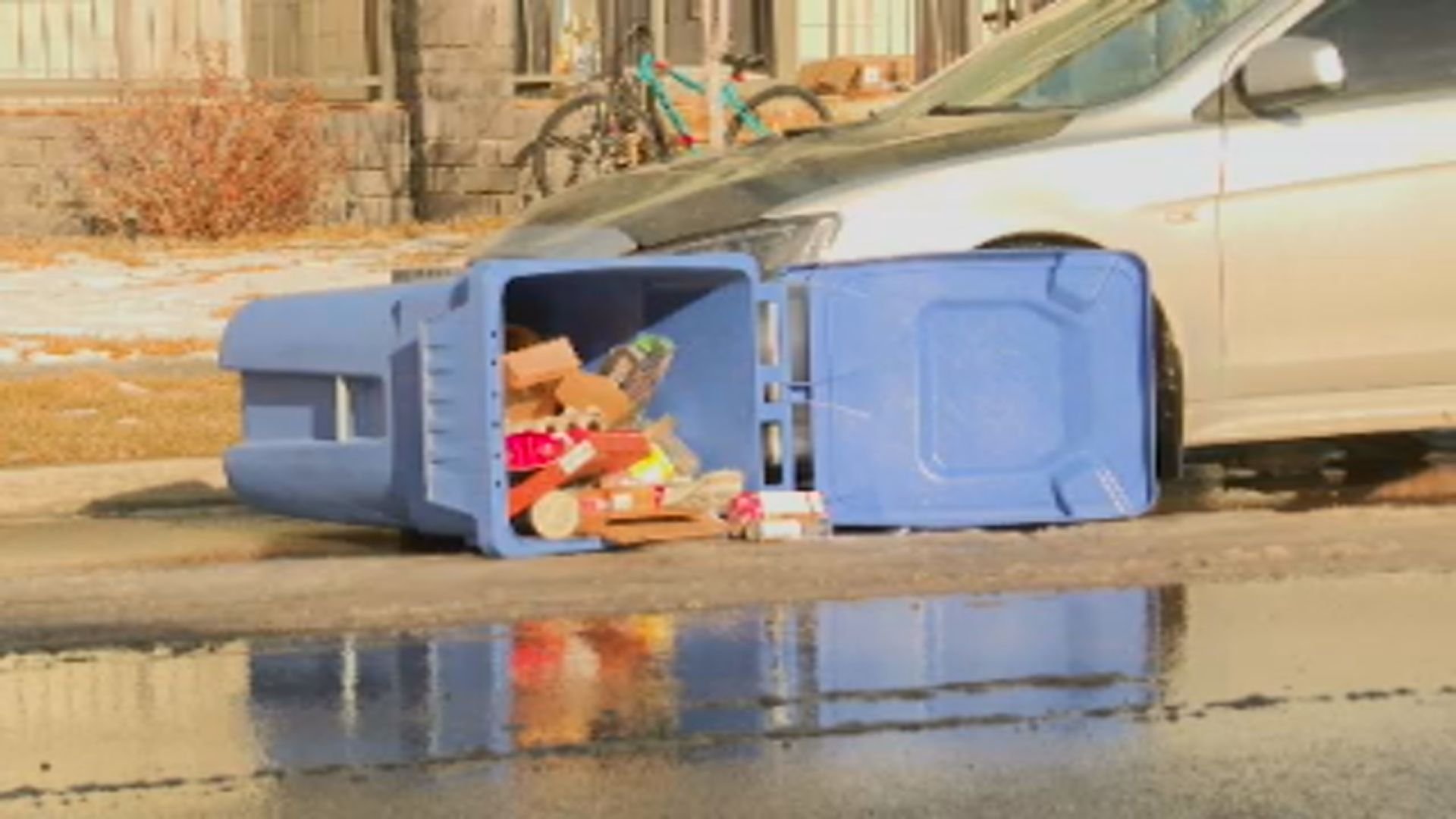 Pilot project aims to keep Lethbridge bins standing - Lethbridge - Vimarsana News