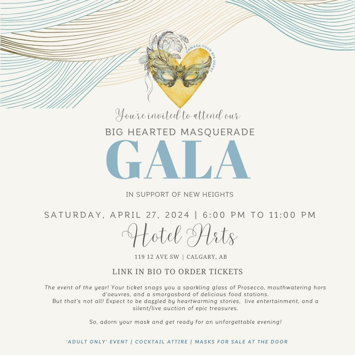 Big Hearted Masquerade Gala; supported by Global Calgary - image