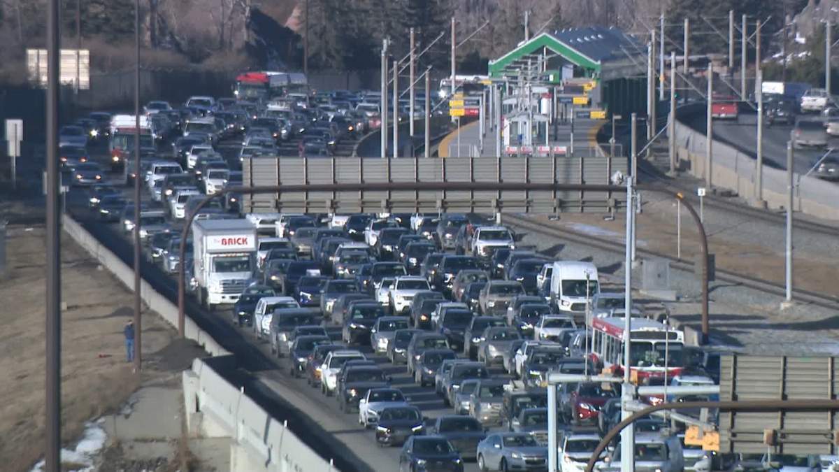Calgary police said a crash has shut down eastbound Memorial Drive at St. George's Drive on Wednesday morning. It appeared that Deerfoot Trail was also impacted in the area of the crash but police did not mention any traffic disruptions there.