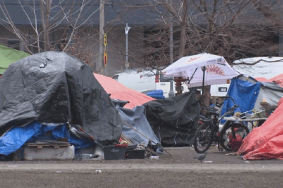 A group of residents has penned a letter to officials about a homeless encampment at Clarence Square Park in downtown Toronto. Some are calling for the site to be cleared.