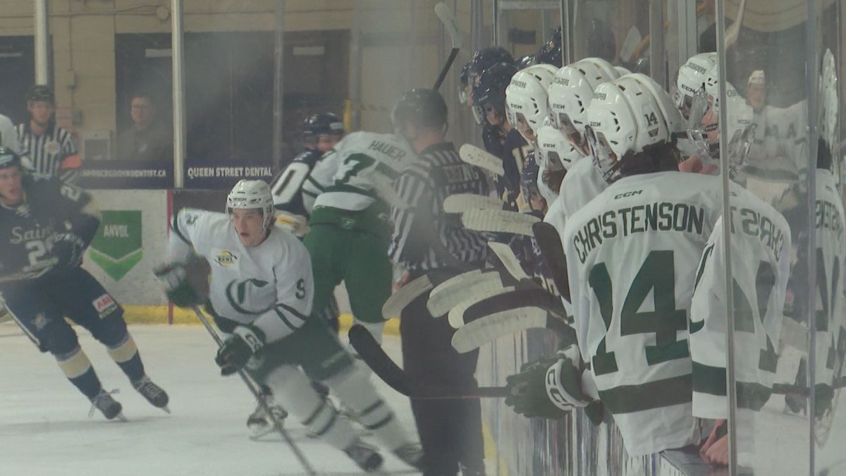 The first game for the Spruce Grove Saints and Sherwood Park Crusaders in the BCHL took place Friday.