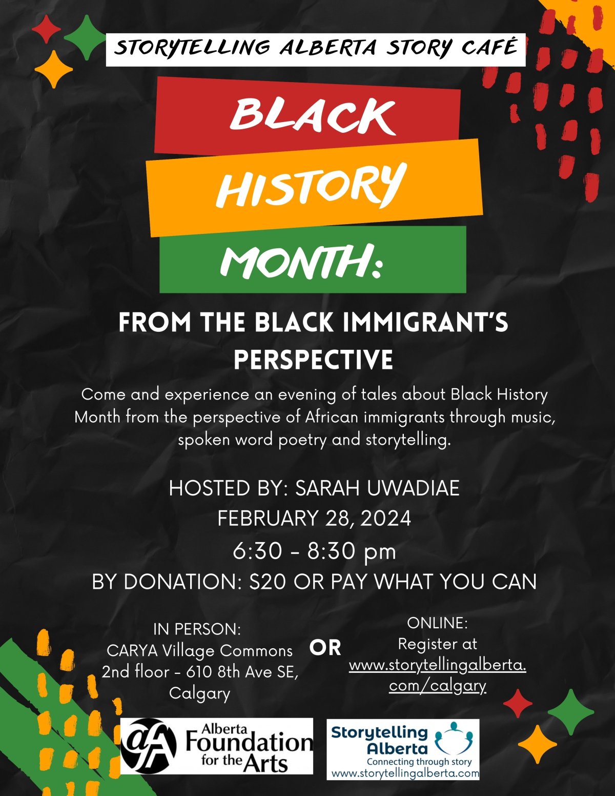 Black History Month Storycafe: The Black Immigrant Perspective - image