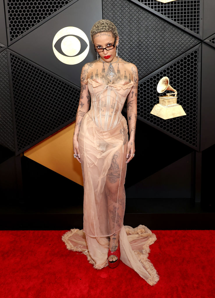 Doja Cat attends the 66th GRAMMY Awards at Crypto.com Arena on February 04, 2024 in Los Angeles, California.