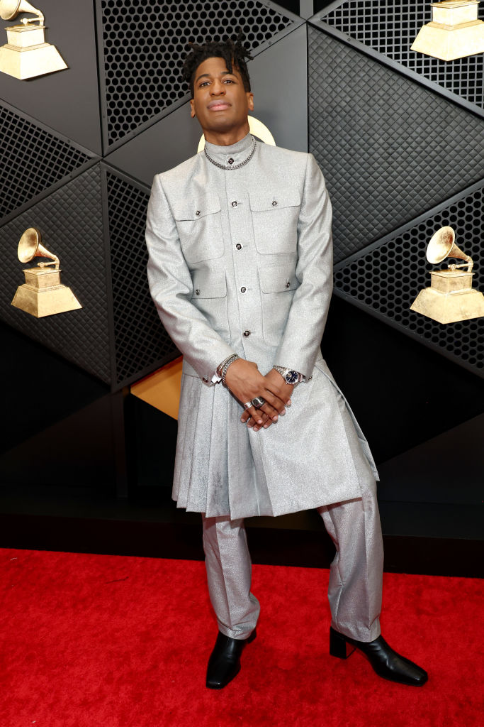 Jon Batiste attends the 66th GRAMMY Awards at Crypto.com Arena on February 04, 2024 in Los Angeles, California.