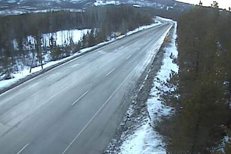 A section of Highway 3 under cloudy skies.