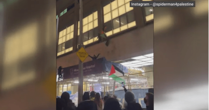 多伦多医院外抗议者对反犹太主义指控提出质疑