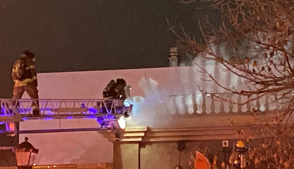 Calgary firefighters were called to a blaze in the 200 block of 10th Street Northwest on Feb. 12, 2024.