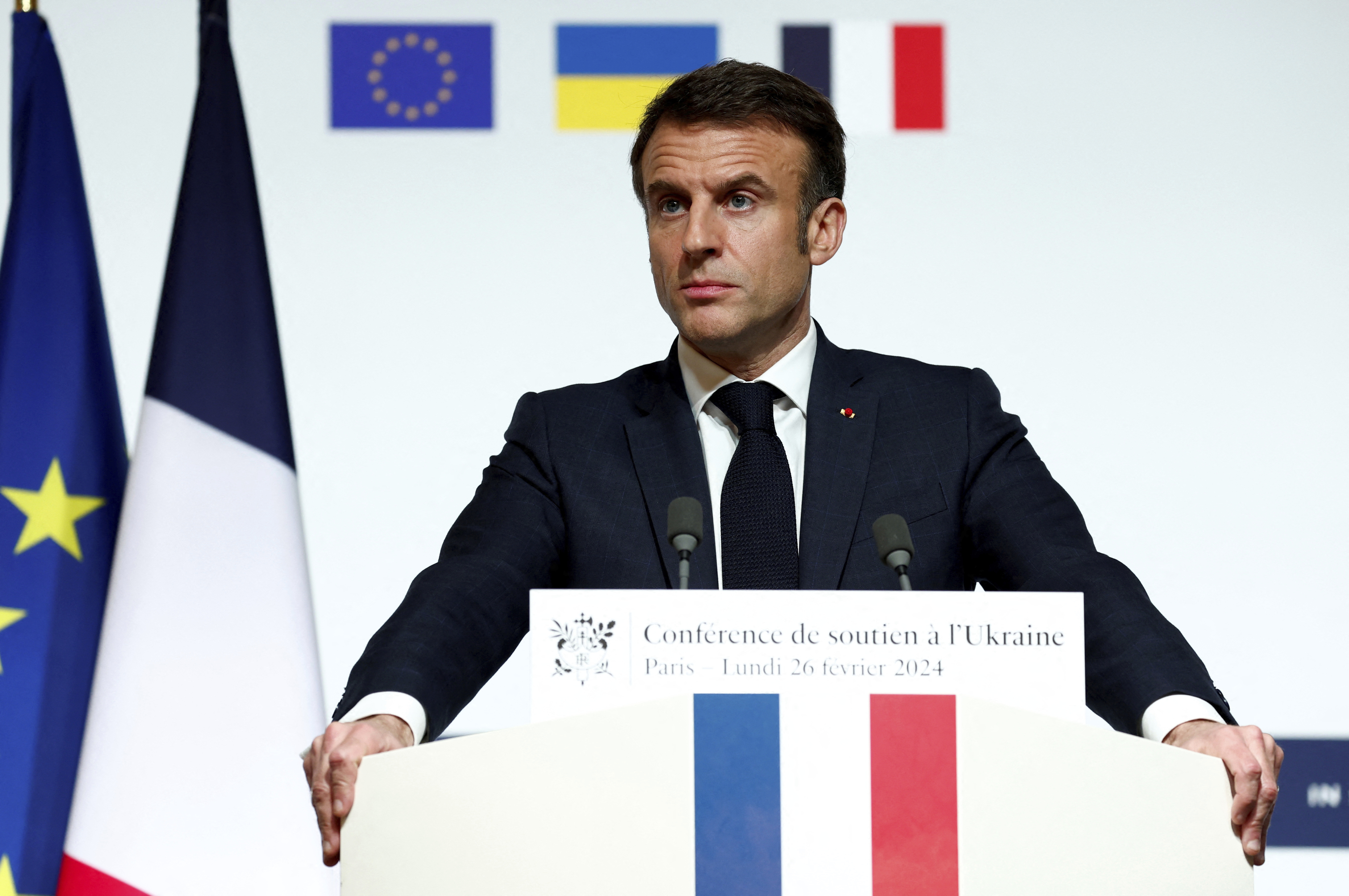 Macron says Western troops on ground in Ukraine not ‘ruled out’