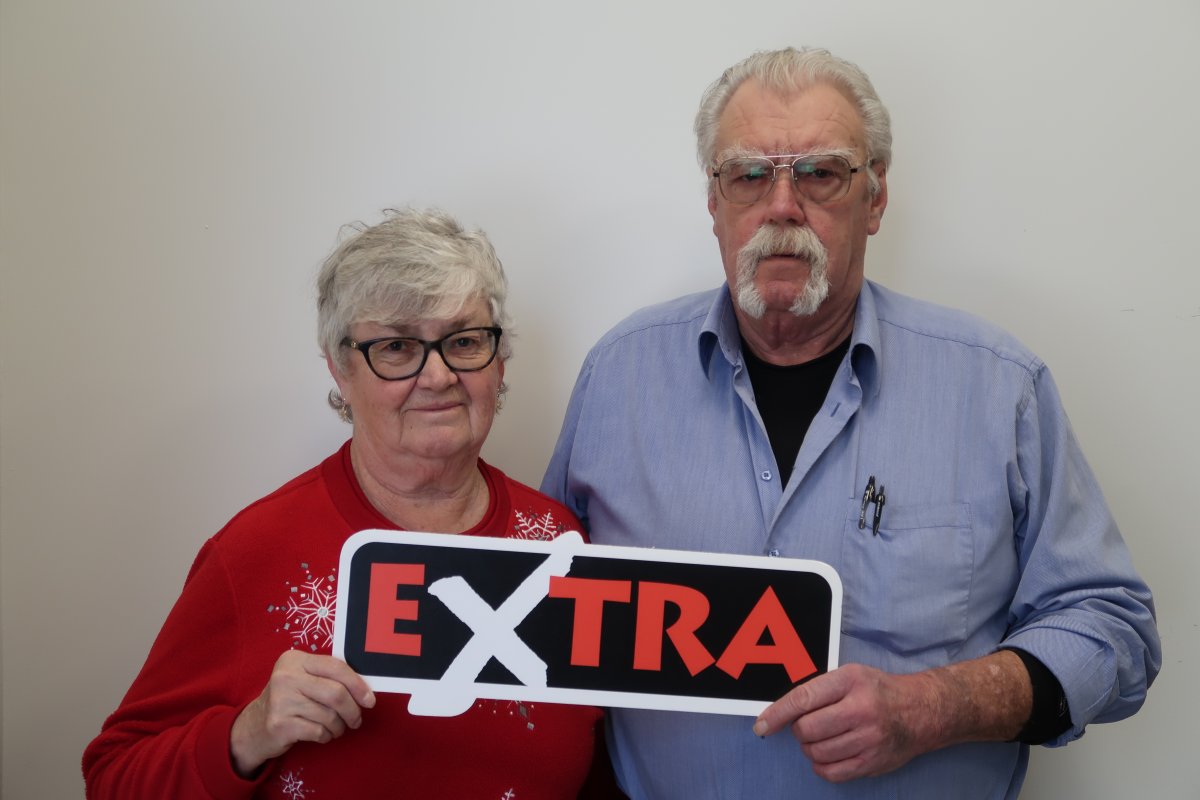 Charlie Neufeld and Christina Boschmann, Manitoba's latest lotto winners.