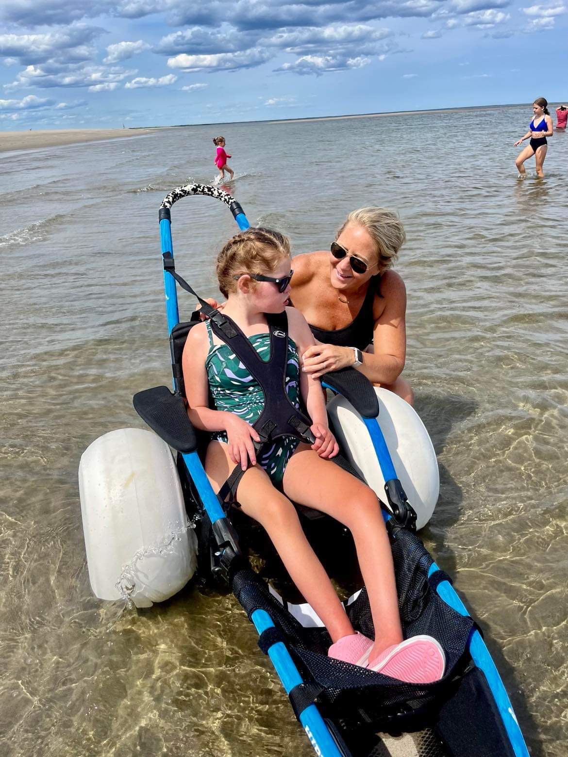 Ava, shown here with her mother Heather Warman, was born with a rare genetic condition.