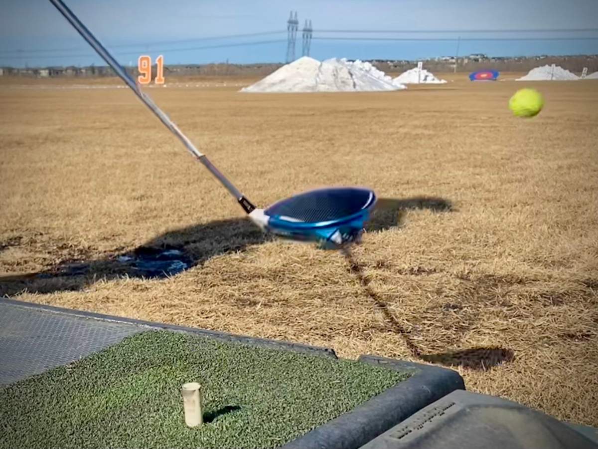 Golfers at the Canada Golf Card Driving Range on Ellerslie Road near 135 Street in south Edmonton on Friday, February 23, 2024.