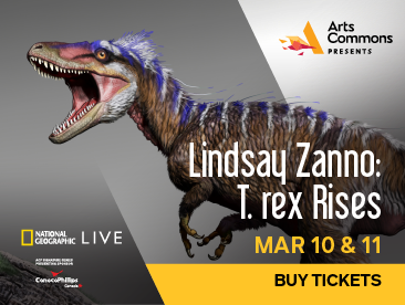 Arts Common Presents Lindsay Zanno: T. rex Rises, Supported by QR Calgary - image