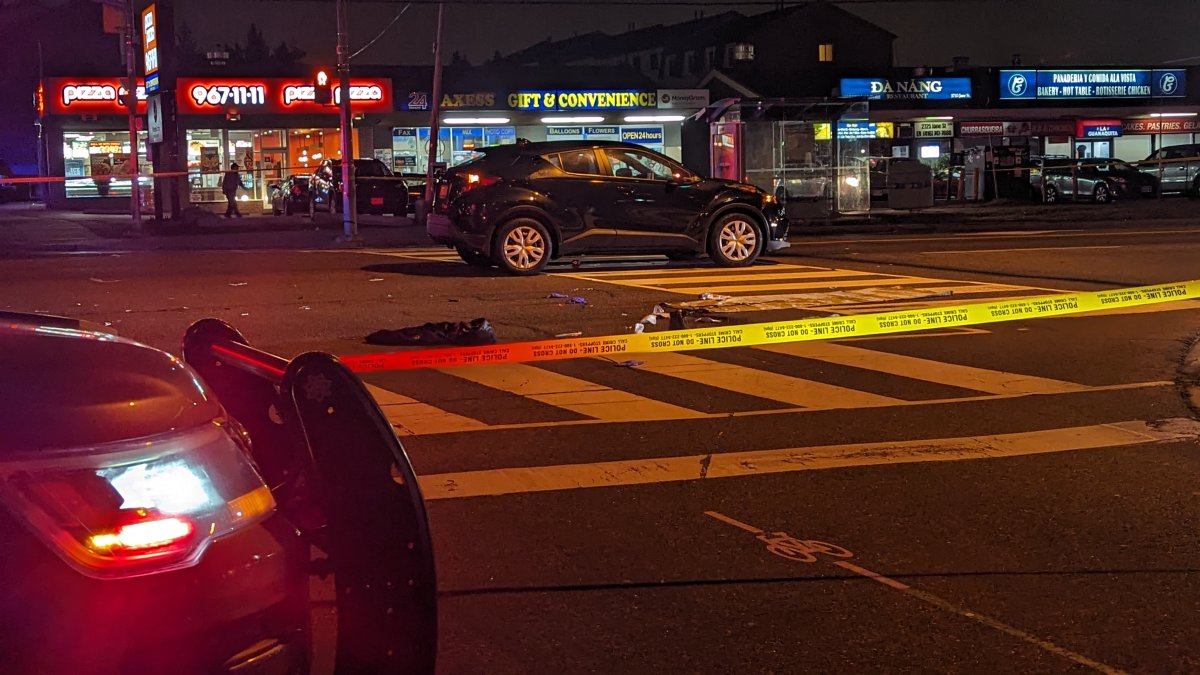 Police investigating after a pedestrian was struck and killed by a vehicle on Feb. 1, 2024.