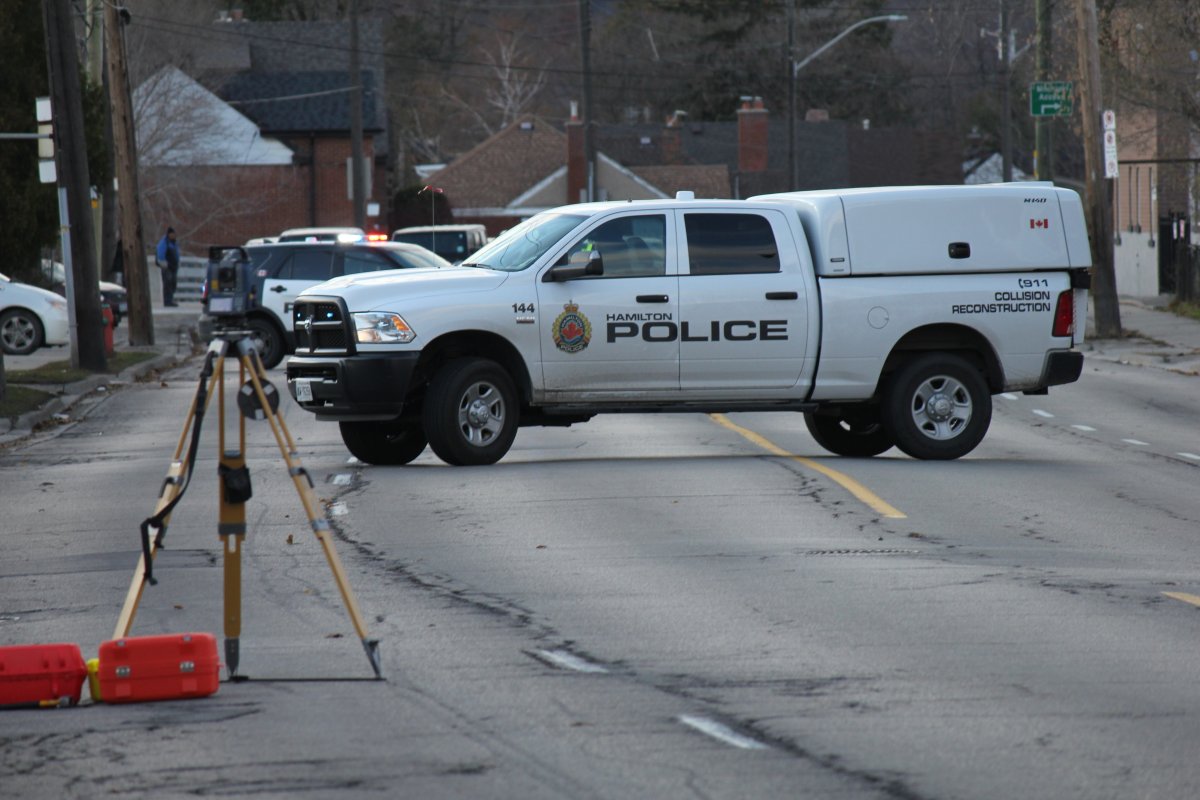 Hamilton police investigate a fatal two-vehicle crash in the downtown Feb. 5, 2024.