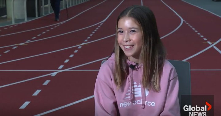 12-годишната бегачка от Онтарио се стреми към Олимпиадата, след като постави световен рекорд
