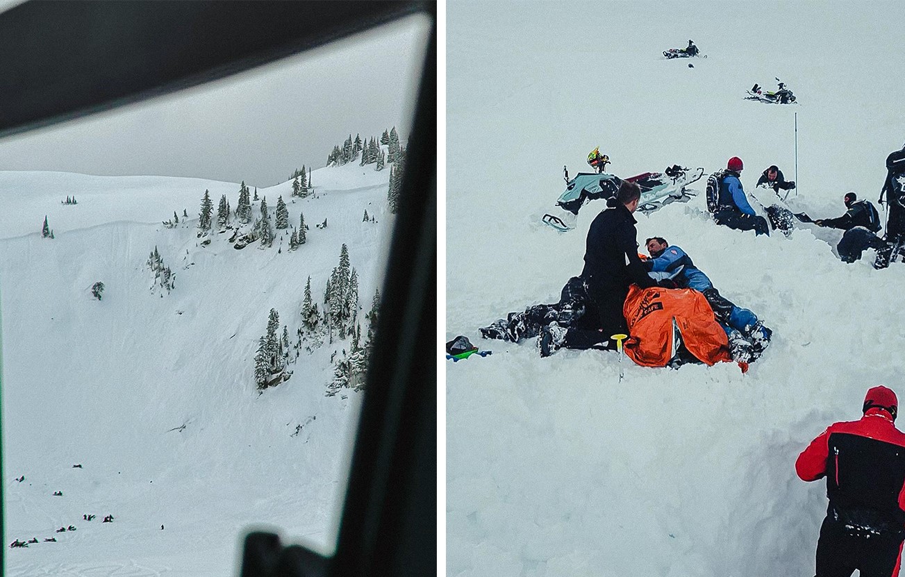 B.C. tour guide helps rescue snowmobiler buried by avalanche