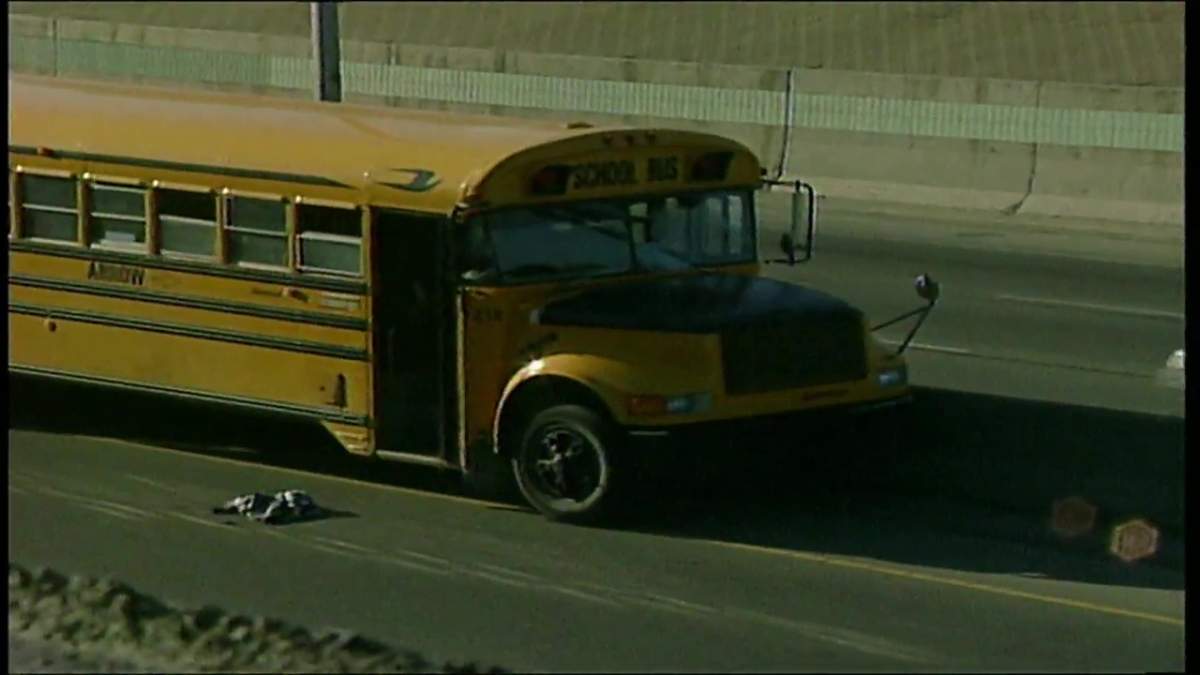 Robert Stanley, 75, died when a basketball-size rock was dropped from a pedestrian bridge near 111 Street and crashed through the windshield of the school bus he was driving on June 1, 2002.