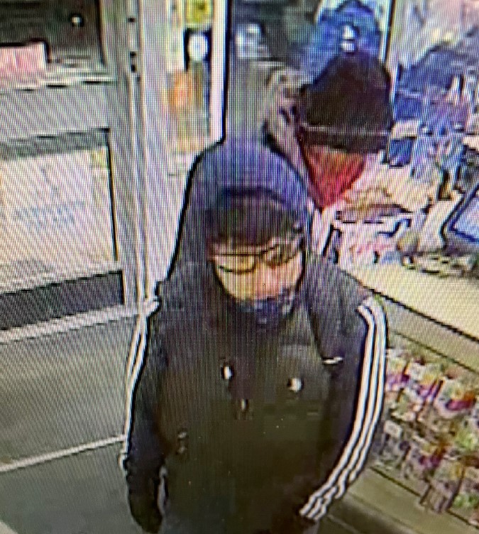 Portage la Prairie RCMP say the two suspects in a robbery are both men and were seen wearing dark clothing.