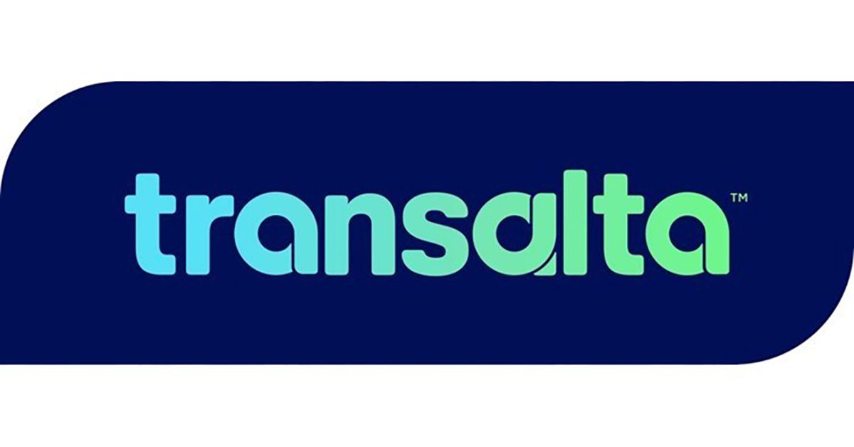 TransAlta Corp. logo is shown in a handout. TransAlta Corp. reported a loss attributable to common shareholders of $84 million compared with a loss of $163 million a year earlier.