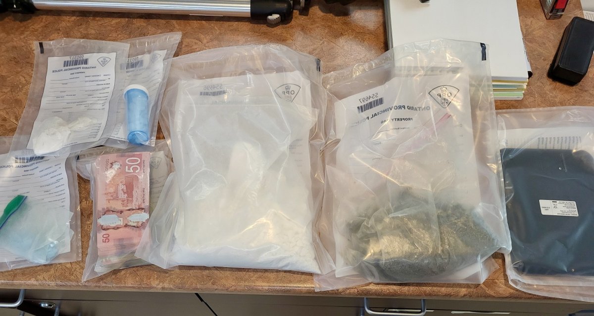 Multiple drugs and $27,000 in cash were seized at a home in Bancroft, Ont., on Feb. 14, 2024.