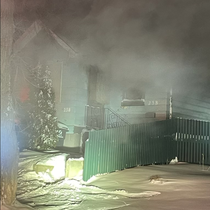 A fire broke out in a boarded up home in Saskatoon early Tuesday.