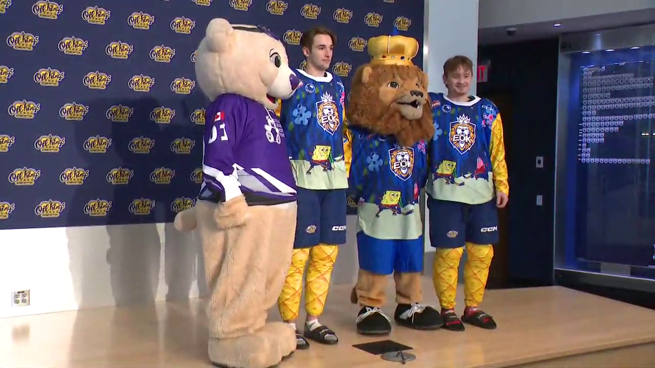 Edmonton Oil Kings unveil limited edition SpongeBob jerseys ahead of Family Day game